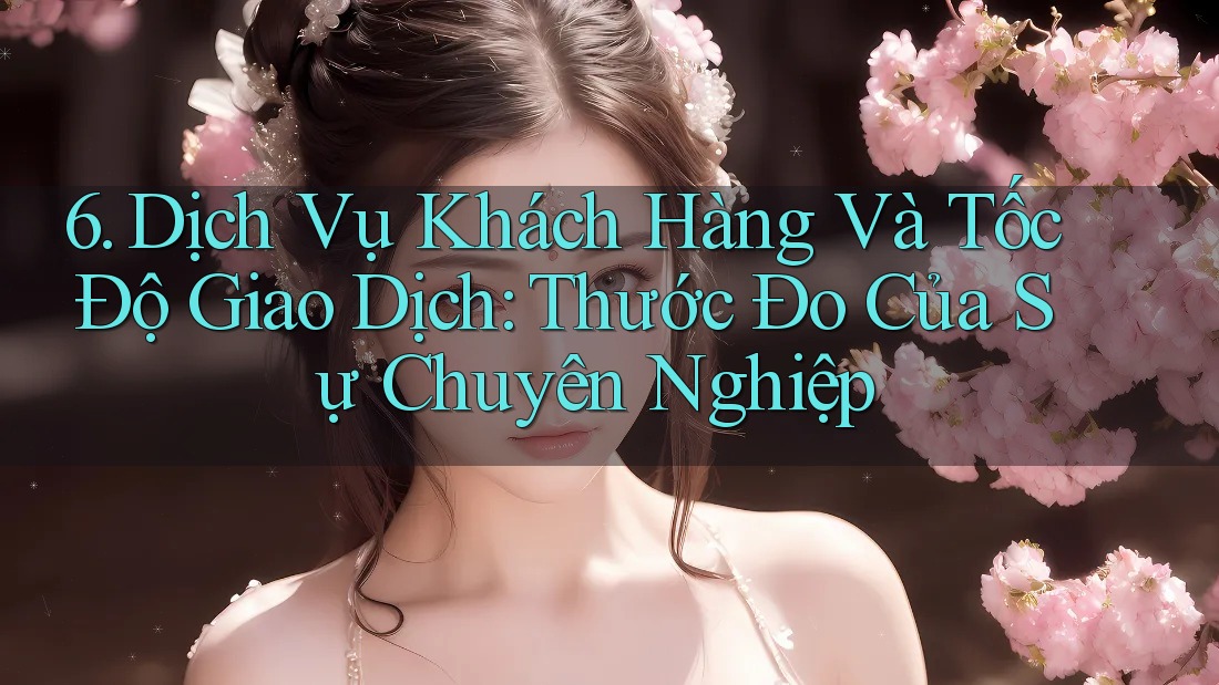 6. Dịch Vụ Khách Hàng Và Tốc Độ Giao Dịch: Thước Đo Của Sự Chuyên Nghiệp