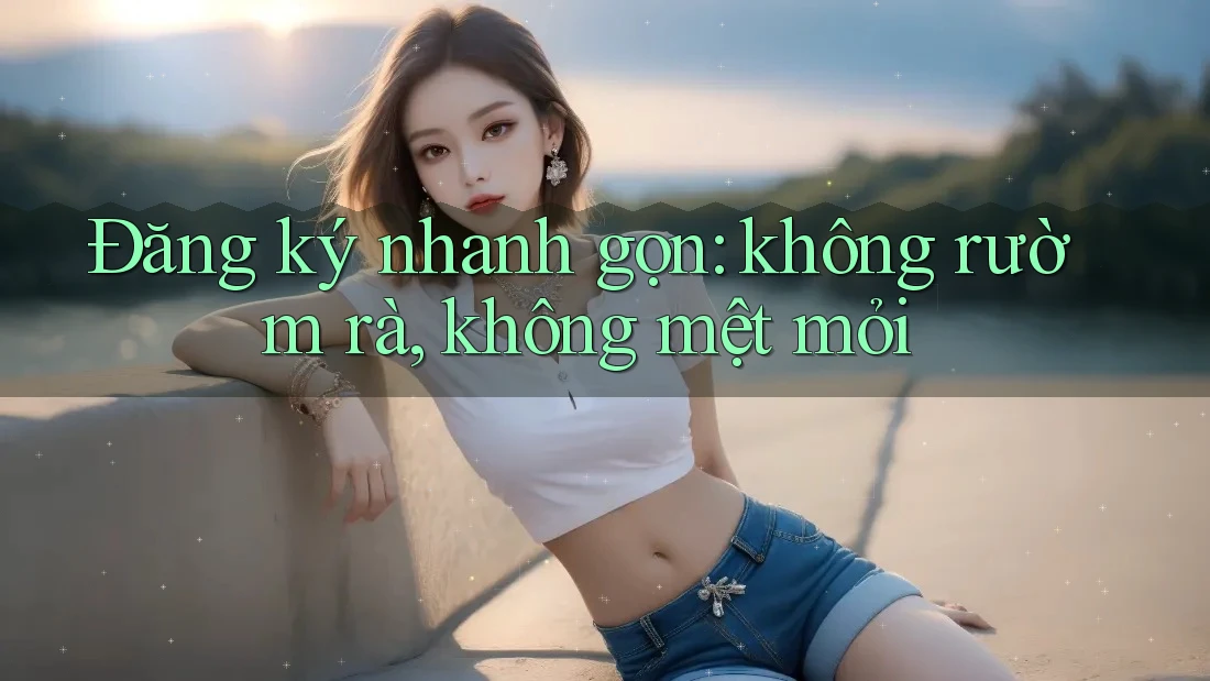 Đăng ký nhanh gọn: không rườm rà, không mệt mỏi Đăng ký nhanh gọn: không rườm rà, không mệt mỏi