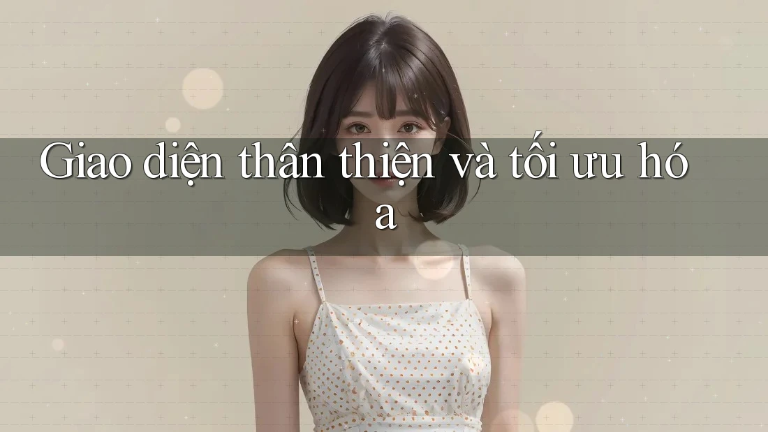 Giao diện thân thiện và tối ưu hóa