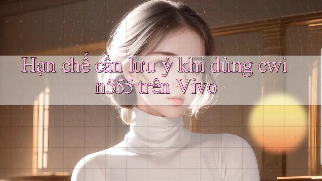 Hạn chế cần lưu ý khi dùng cwin555 trên Vivo Hạn chế cần lưu ý khi dùng cwin555 trên Vivo
